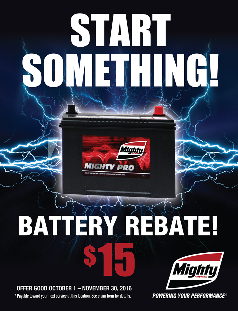 Mighty Auto Parts Launches Fall Consumer Rebate Promotion